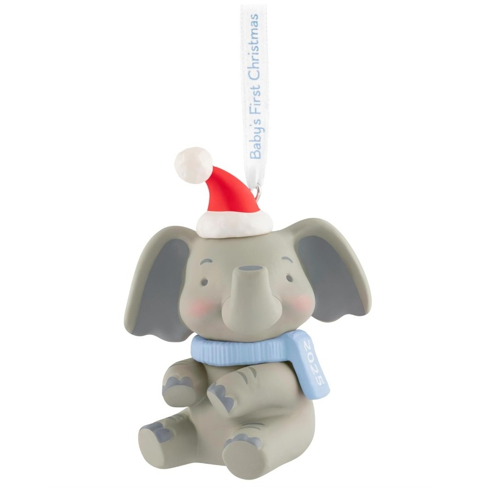Hallmark Keepsake Baby Boy First Christmas Elephant Ornament Tammy Haddix